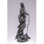 Albert-Ernst Carrier-Belleuse (1824-1887), Diana z dzikiem minojskim, XIX w