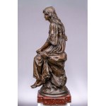 Paul Eugene Mengin (1853-1937), Mädchen mit Mandola, 19. Jahrhundert.