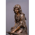 Paul Eugene Mengin (1853-1937), Mädchen mit Mandola, 19. Jahrhundert.