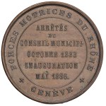 Medals - SWITZERLAND Geneva Medal 1886 Inauguration of the...