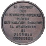 Medals - PISTOIA Medal 1870 To the members of the 1st congress g...