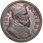 Medals - Sixtus V (1585-1590) Undated medal, medal ...