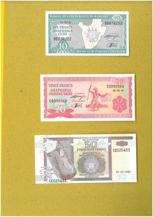 Lose - AFRIKA Los bestehend aus 24 Banknoten, ausgegeben von der Al...