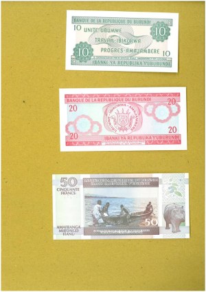 Lose - AFRIKA Los bestehend aus 24 Banknoten, ausgegeben von der Al...