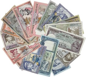 Lose - NEPAL Lot von 16 Banknoten von 1961. Nicht...