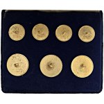 Collectibles - UNITED STATES Box set with 7 ceremonial buttons p...