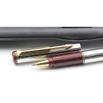Pens - PARKER - Ballpoint pen - Silver-plated body with finished...