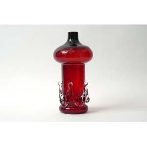 Glass vase - HS Tarnowiec - Ruby.