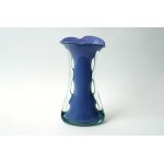 Glass vase , Shark fin - HS Tarnowiec