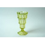 Glass uranium vase - Art Deco