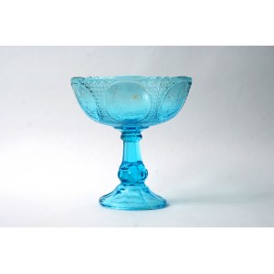 Glass fruitcake , Medallions - HSG Ząbkowice - Blue
