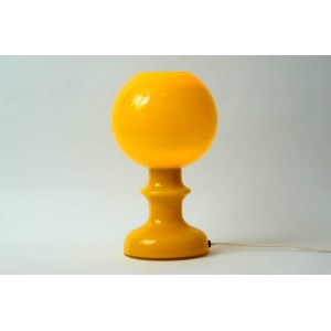 Glass table lamp - ZSO Polam Wieliczka - Rare!