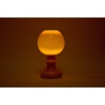 Glass table lamp - ZSO Polam Wieliczka - Rare!