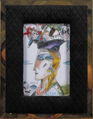 Hanna BAKUŁA (ur. 1950), Portret, 2021