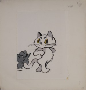 Julitta KARWOWSKA-WNUCZAK (ur. 1935), Filemon i myszy, ilustracja do książki 
