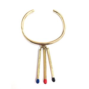 Bracelet plaqué or Trois allumettes / Marek Piekarczyk