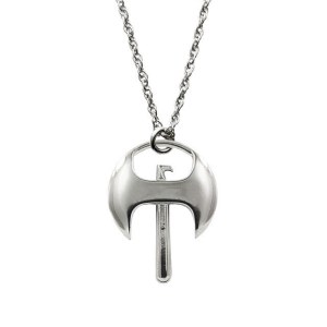 Necklace Axe by Stanislaw Szukalski (white bronze)