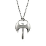 Necklace Axe by Stanislaw Szukalski (white bronze)