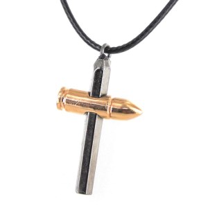 Michael Batory's Je suis Charlie necklace