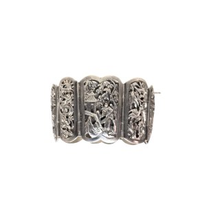 Figürliches Silberarmband, Asien