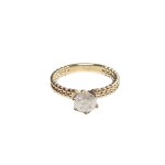 Gold ring (14k) with diamond