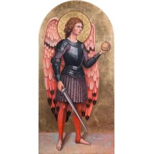 Agnieszka Korczak, Archangel Michael with a sword, 2025