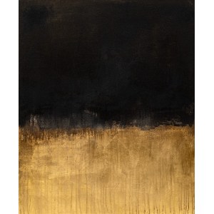 Michal Sparrow, Black Gold Textured, 2023