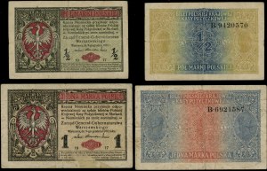 Polen, Satz: 1/2 polnische Mark und 1 polnische Mark, 9.12.1916