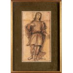 Study for an Archangel, anonymous 17th-century Italian artist