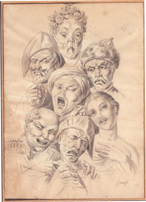 Giovanni Battista Gigola, Giovanni Battista Gigola Grotesque Heads,