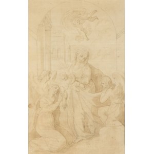 Mystische Ehe der Heiligen Katharina, Römische Schule, 18. bis 19.