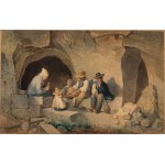 Giuseppe Moricci, Giuseppe Moricci Scene with a Country Meal, 1872