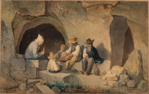 Giuseppe Moricci, Giuseppe Moricci Scene with a Country Meal, 1872