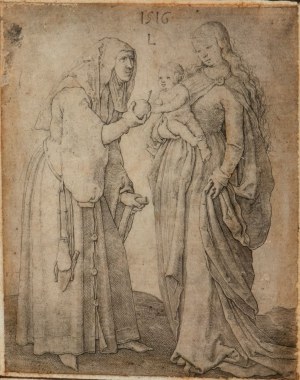 Lucas van Leyden, Lucas van Leyden The Virgin and Child with Saint Anne,