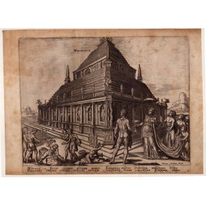 Philip Galle, Philip Galle Mausoleum at Halicarnassus, after Maarten van Heemskerck,