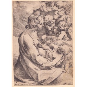 Ludovico Carracci, Ludovico Carracci Madonna und Kind mit Engeln,