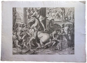 Agostino Carracci, Agostino Carracci Adoration of the Magi, after Baldassare Peruzzi,