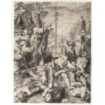 Francesco Villamena, Francesco Villamena Moses and the Bronze Serpent, after Ferrau Fenzoni,