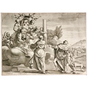 Giovanni Battista Coriolano, Giovanni Battista Coriolano Allegory of the Law, with a view of Bologna in the background, after Alessandro Tiarini,