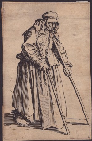 Jacques Callot, Jacques Callot The Female Beggar with Staves,