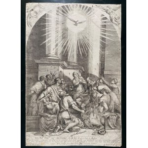 Crestano Menarola, Crestano Menarola The Pentecost, after Jacopo Bassano,