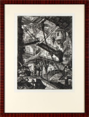 Giovanni Battista Piranesi, Giovanni Battista Piranesi Carceri, plate VII: A vast interior with a drawbridge,