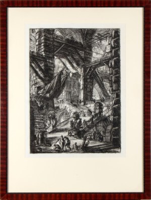 Giovanni Battista Piranesi, Giovanni Battista Piranesi Carceri, plate VIII: A vast interior with trophies.,