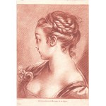 Gilles Demarteau, Gilles Demarteau Portrait of a girl in profile, after Boucher,