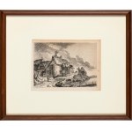 Franz Edmund Weirotter, Franz Edmund Weirotter Landscape with houses on the riverbank | Landscape with chalets,