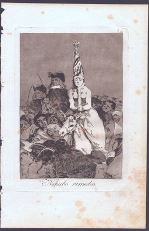 Francisco Goya, Francisco Goya No hubo remedio,