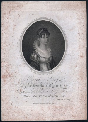 David Weiss, David Weiss Maria Luigia, Empress of Austria, after Bernhard von Guérard, 1808