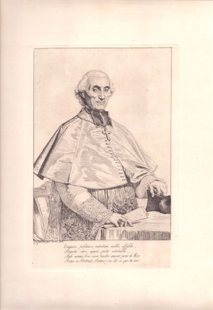 Jean Auguste Dominique Ingres, Jean Auguste Dominique Ingres Portrait of Gabriel Cortois de Pressigny, Archbishop of Besançon,