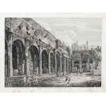Luigi Rossini, Luigi Rossini View of the remains of the courtyard of Villa Mecenate in Tivoli,