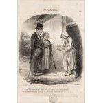 Honoré Daumier, Honoré Daumier Pastorales, no. 48: En v'ia, mon biau tnosieu, du lait comme vous n'en trouvais point dans vot Paris!,